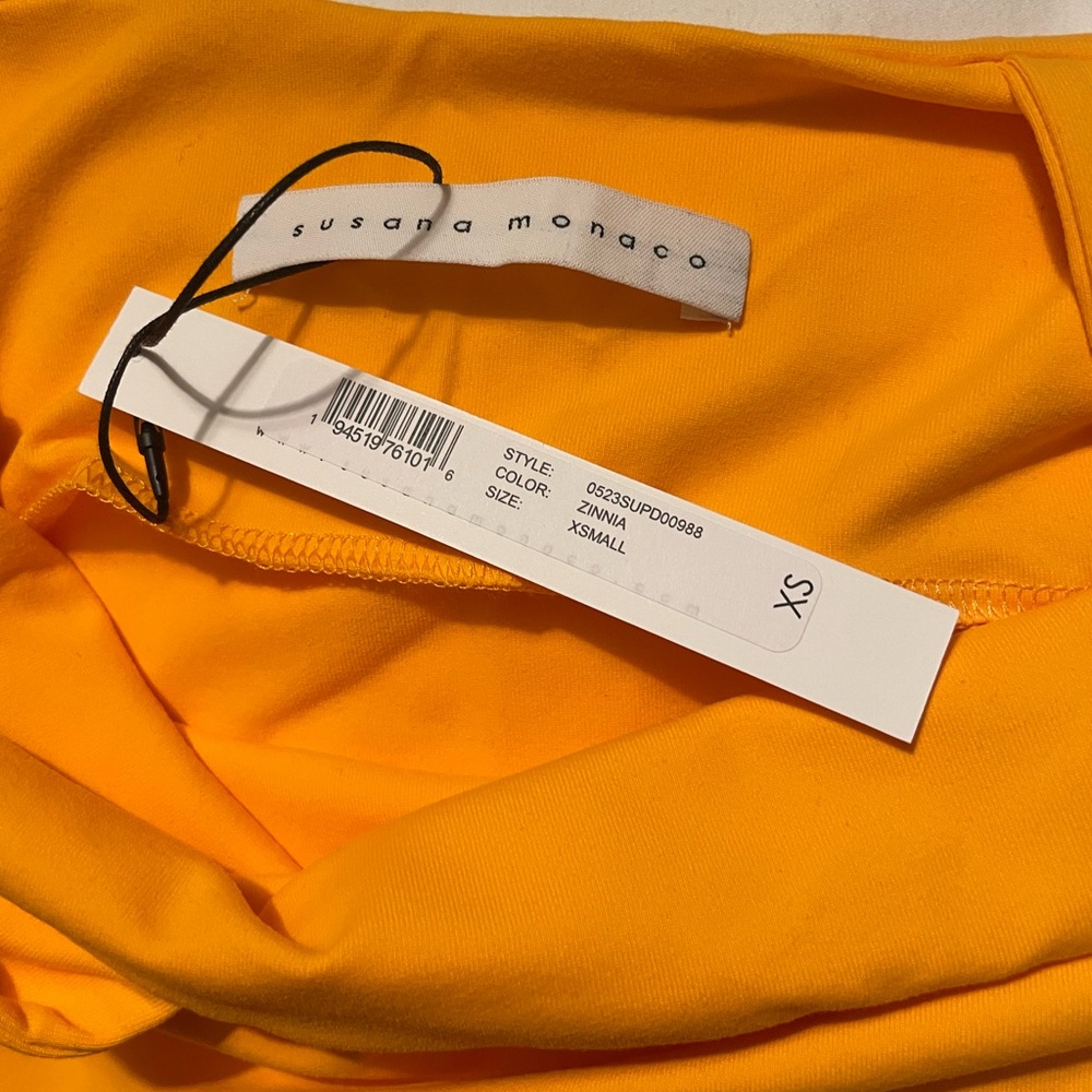 Susana Monaco Vibrant Yellow Mini Dress - Picture 3 of 3